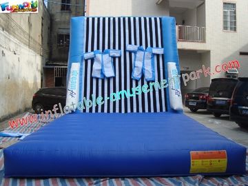 PVC Tarpaulin Inflatable Sports Games , Velcro Sticky Walls