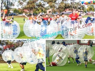 Human Body Inflatable Zorb Ball Soccer With Bubble / Inflatable Loopy Ball