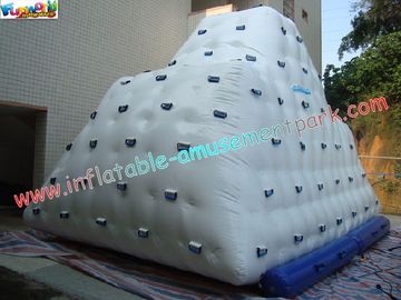 Inflatable aqua iceberg Toys with 2 Sides Climbing for Lake / Seaside, Water Park