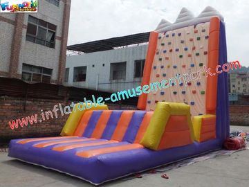 Custom Made Commercial grade PVC tarpaulin Inflatable Climbing Wall Sports Games