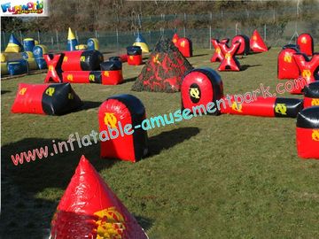 0.6MM PVC tarpaulin Bunkers field with different design for paintball sports