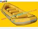 Yellow color 0.9MM PVC tarpaulin inflatable kayak boat toys for surfing drifting