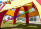 Red Yellow Waterproof Advertising Air Inflatable Spider Tent For Event