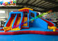 Popular Outdoor Inflatable Water Slides  , Inflatable Jumping Slide With Pool From Funworld
