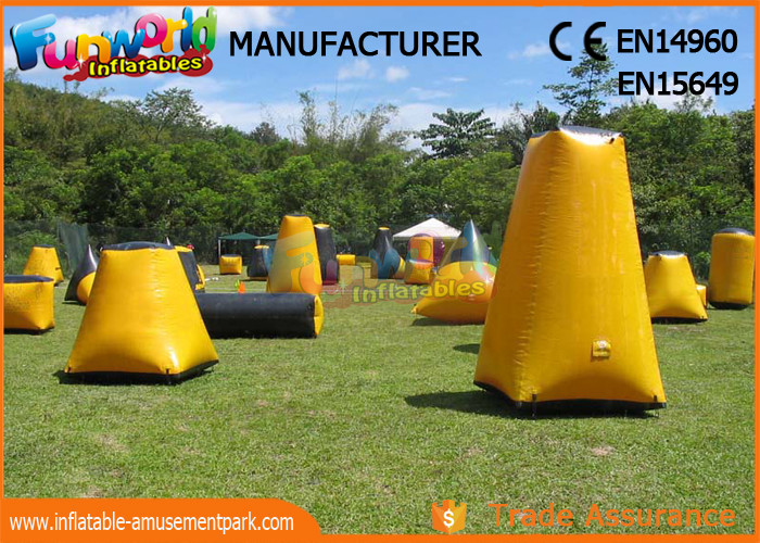 Durable Inflatable Paintball Games / Air Up Bunkers Customized of