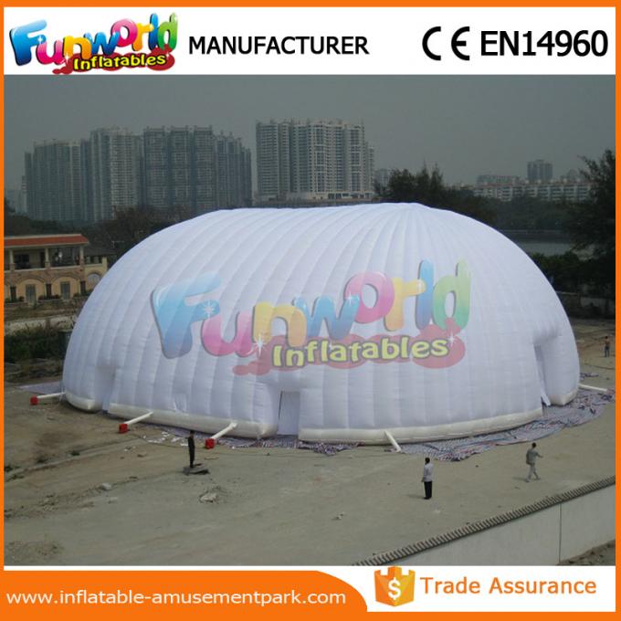 Yellow And Blue Tennis Field Inflatable Party Tent / Air Cover