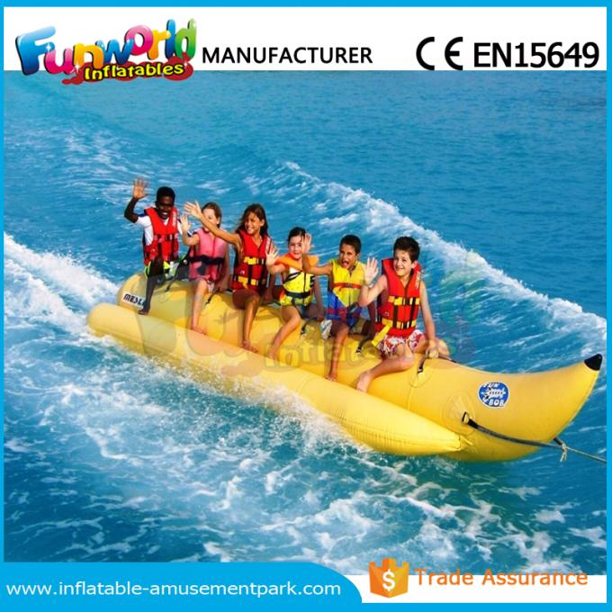 Banana Boat Inflatable Water Toys / Water Towable Tube with Customized Size