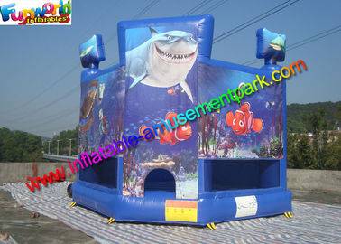 OEM Outside Small Inflatable Commercial Bouncy Castles With PVC tarpaulin