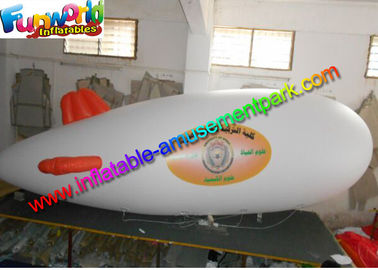 0.18mm PVC 6m Inflatable Helium Blimp For Advertising , Logo Printing