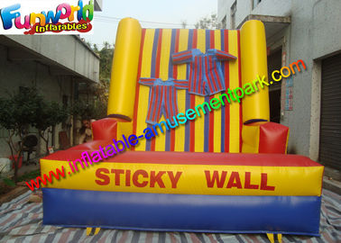 Kids Inflatable Sports Games Hot Sticky Velcro Wall Game With Logo Printing