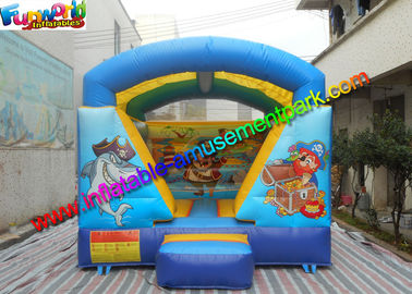 Garden Pirate Inflatable Moonwalk Castle , Mini Jumping House With PVC