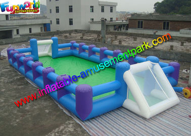 Human Table Soapy Inflatable Soccer Field Football Court Arena 16m X 8m