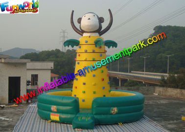 Customized Inflatable Rock Climbing Wall Sport Climbing Games Outdoor