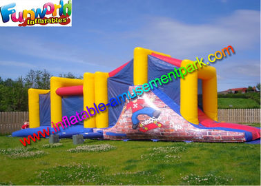 Outdoor EN14690 Inflatables Obstacle Course Colorful Inflatable Obstacle Tunnel