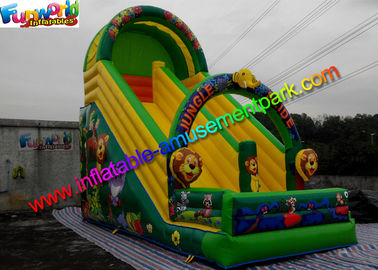 Forest Jungle Commercial Inflatable Slide Slip Water Proof And Fire Retardant