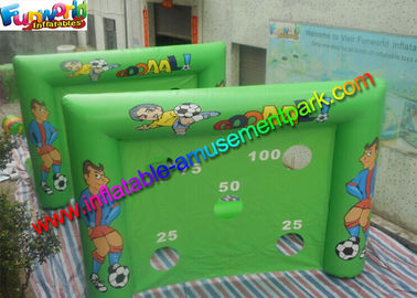 Inflatable Football Goal , Shoot Goal Inflatable Soccer Arena With 4m x 3m