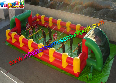 Commercial Inflatable Sports Games , Inflatable Football Field With PVC