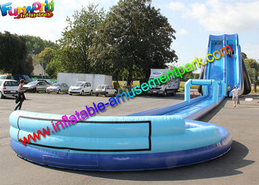 Exciting big water pool inflatable water slide with swimming pool , bounce house jumpers