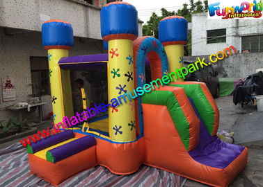 Mini Inflatable Bouncer House , Kids Inflatable Bouncer With Small Slide