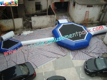 0.9mm PVC Large Inflatable Water Toys By Trampoline For Swimming Pools