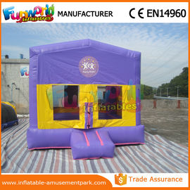 PVC Tarpaulin Commercial Bouncy Castles / Jumping House For Amusement Park