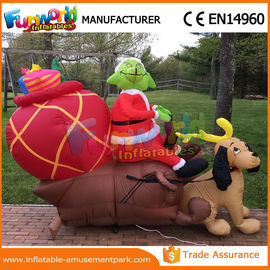 Giant Waterproof Custom Inflatables Christmas Replica Inflatable Grinch With Repair Kits