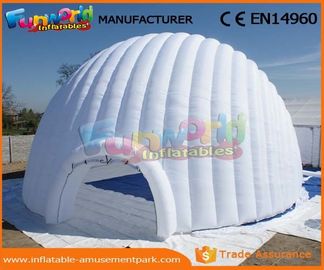 Large PVC Coated Nylon Or PVC Tarpaulin Inflatable Igloo Tent Inflatable Dome Tent For Outdoor