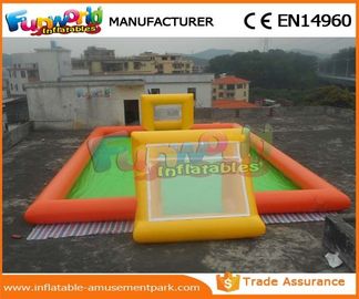 Commercial Inflatable Sports Games Football Soccer Pitch Inflatable Soap Football Field