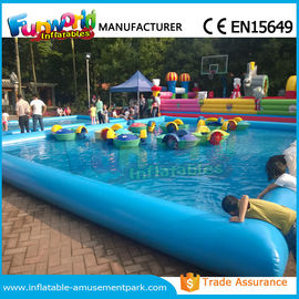 Customized Inflatable Water Pool / Swimming Pool With Paddle Boat CE Approval