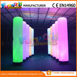 Christmas Party / Wedding Inflatable LED Lighting Pillar 1 Year Warranty