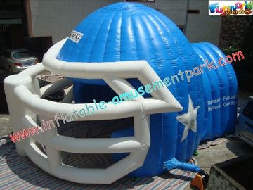 Sports Customized Inflatable Party Tent , Inflatable Helmet Football Tunnel