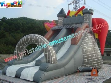 Dragon Commercial Inflatable Slide , 8L Inflatable Slide Slip For Christmas