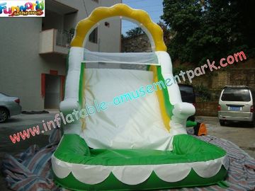 Customized Outdoor Inflatable Water Slides With Pool For Backyard Use