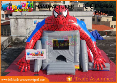 Superhero Combo Spider - Man Inflatable Bouncer Slide / Blow Up Bounce House For Children