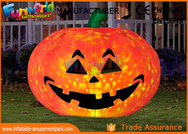 Commercial Grade Inflatable Bounce Houses Halloween Castle Pumpkin Decoration