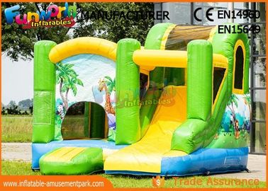 0.55mm Vinyl Commercial Bouncy Castles / Inflatable Bounce House For Toddler