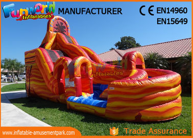 Waterproof Giant Outdoor Inflatable Hurricane Water Slide With Digital Printing