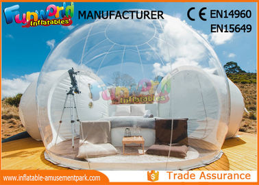 Outdoor Camping Bubble Inflatable Party Tent / Clear Dome Igloo Tent