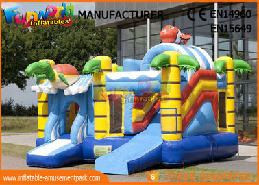 Commercial 0.55mm Vinyl Inflatable Bouncer Slide Fire Retardant And Water - Proof