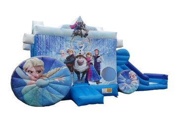 Children Commercial Bouncy Castles hinchables castillos Inflatable Princess Frozen Carriage Bounce N Slide