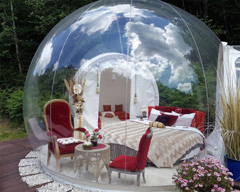 Transparent Outdoor Inflatable Bubble Tent For Camping Digital Printing