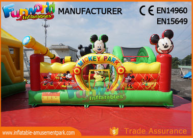 0.55mm PVC Tarpaulin Micky Bounce Blow Up Jumping Castle Outdoor Playground