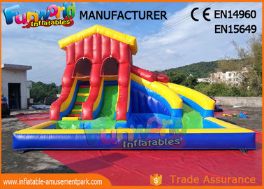 Water - Proof Giant Inflatable Water Slide / Outdoor Inflatable Pool Park