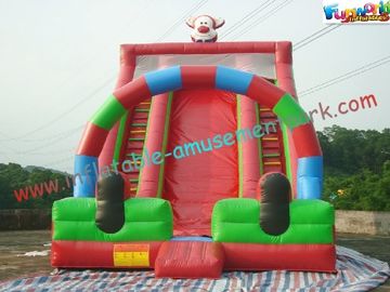 Cute Clown Commercial Inflatable Slide , Giant Inflatable Slide For Children