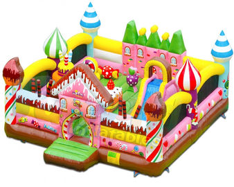 Candy House Indoor Bouncy Castle Playground Combo Games Commercial Grade