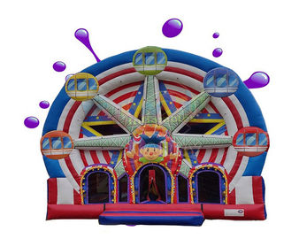 Ferris Wheel Inflatable Combo Bounce House / Commercial Jumping Castle