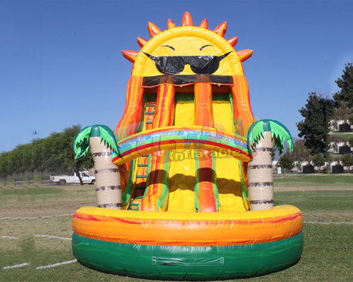 Sunshine Inflatable Water Slide Blow Up Bounce For Backyard