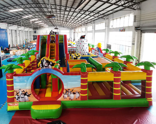 30x37m Inflatable Amusement Park Jungle Jumping Bouncer Castle