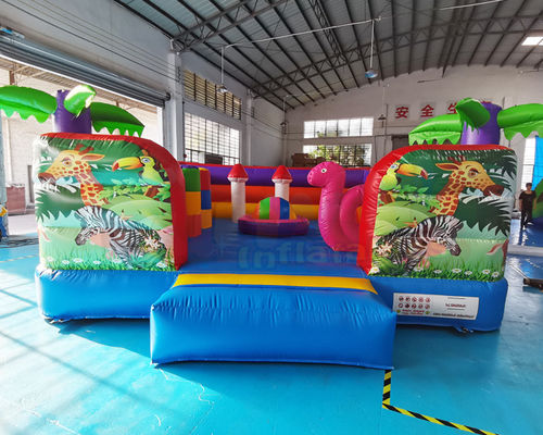 Animal Jumping Vinyl Inflatable Bounce Houses For Toddler