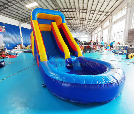 ODM Toddler Bouncy Castle Inflatable Water Slide With Pool